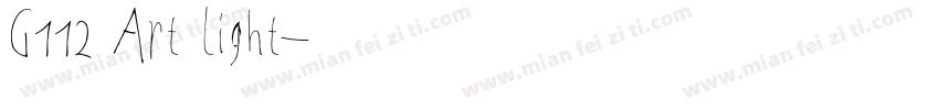 G112 Art light字体转换